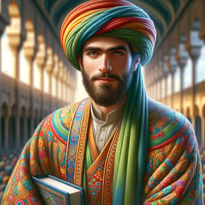 Colorful Middle-Eastern Male Cleric | Spiritual Positivity