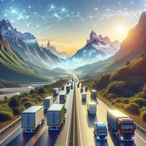Fleet GPS Tracking in Chile | Trucks on Scenic Highway