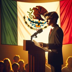 Teenage Hispanic Boy as President of Mexico | Charismatic Speech