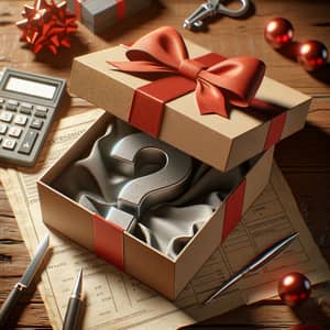 Discover Mystery: Open Gift Box with Question Mark