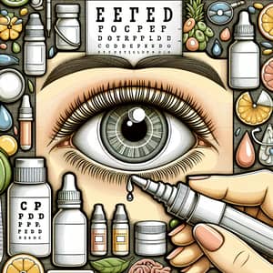 Eye Care Illustration: Promoting Good Eye Health Habits