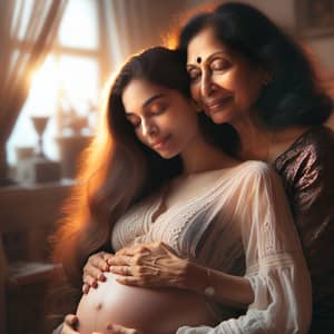 Maternal Love: Celebrating the Miracle of Life | Cozy Home Portrait
