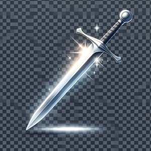 Detailed Sword Icon | Transparent PNG Background
