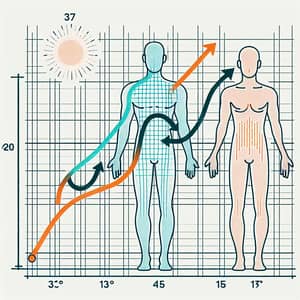 Human Body Temperature Variations in Response to Environment Changes