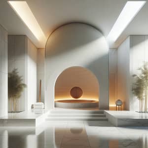 Modern Minimalist Spa with Hammam: Luxury Relaxation