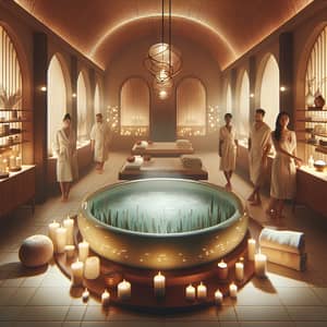 Nighttime Spa Session at Beauty Salon: Tranquil & Relaxing Atmosphere