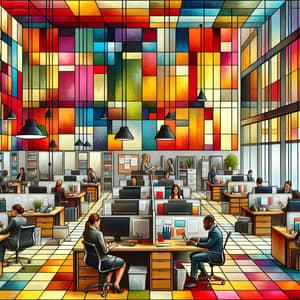 Vibrant Abstract Office for Accounting Firms