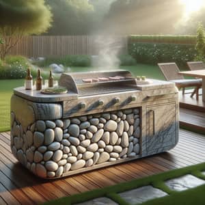 Innovative Stone Barbecue Grill - Modern Minimalism