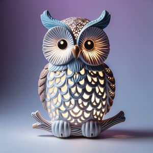 Owl-Shaped Nightlight: Intricate Details and Soft Glow