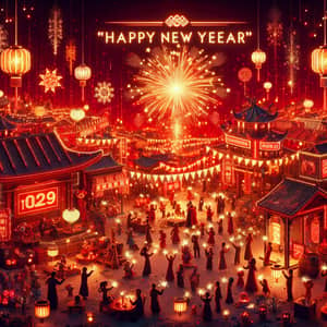 Festive 'Palworld' Happy New Year Celebration with Sparkling Festivities