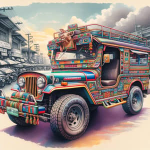 Colorful Tamaraw Jeep in the Philippines | Local Culture Reflection
