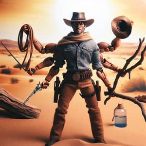 Four-Armed Cowboy: Wild West Hero Under the Scorching Sun
