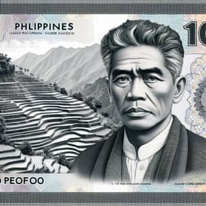 Fictional 1000 Peso Note with Rodrigo Duterte and Rice Terraces