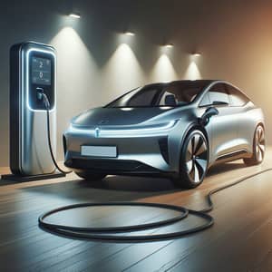Hyper-Realistic Visual Representation of Brand-New Electric Car