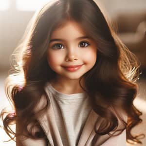 Petite Hispanic Girl with Voluminous Brown Hair | Explore or Relax