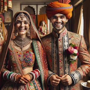 Traditional South Asian Wedding Preparation - Vibrant Attire & Excitement
