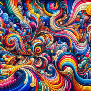 Psychedelic Abstract Art: Vibrant Colors & Patterns