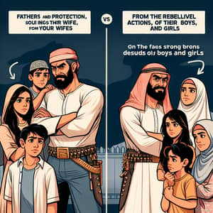 Fathers' Strength & Protection for Wives Against Rebellious Children
