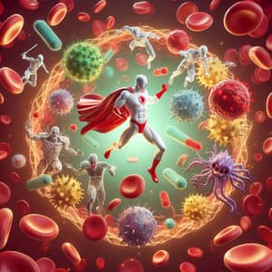 Boost Immune System: Superhero Battle Against Invaders