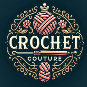 Elegant Crochet Couture Logo Design | Vintage, Timeless, Modern