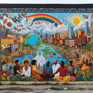 Community Impact Mural | Vibrant Color Scheme