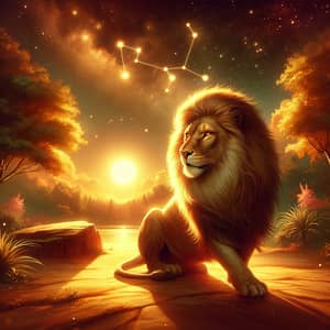 Majestic Leo: Symbol of Fiery Energy and Regal Aura