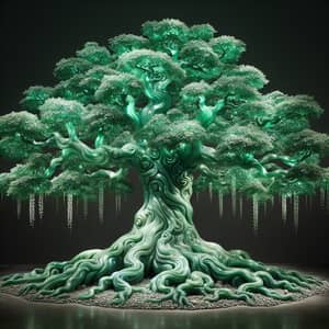 Shimmering Jade Tree Sculpted in Timelessness