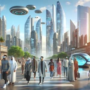 Scenic Futuristic Cityscape 2024 | Optimistic Urban Future
