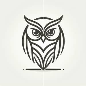 Sleek Owl Logo Design | Simple Vector Art Style