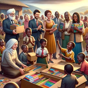 Charitable Stationery Donation at Zimbabwe Orphanage