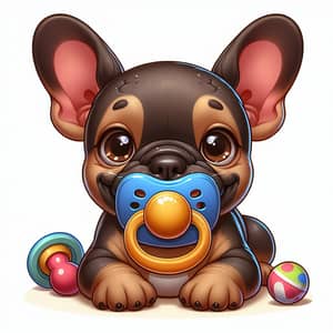 Adorable French Bulldog with Pacifier | Playful and Cute Pup
