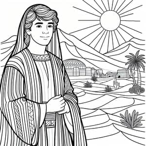 Coloring Page of Joseph from the Bible