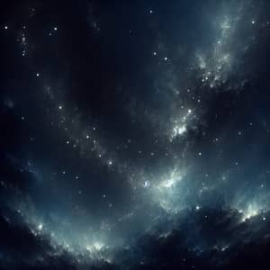 Tranquil Night Sky: Ethereal Beauty and Twinkling Stars