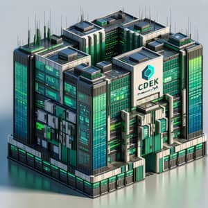 Green CDEK Cyber Tech Company Building | Modern Architectural Design