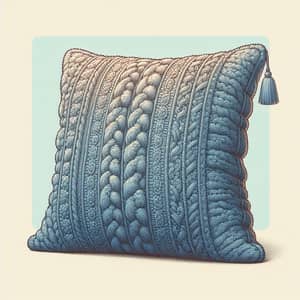 Luxurious Plush Pillow with Detailed Textured Cover