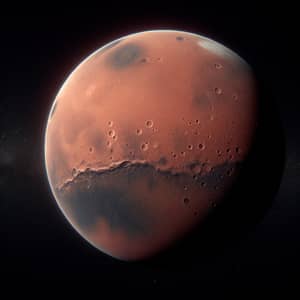Realistic View of Mars from Space | Red Planet Geography