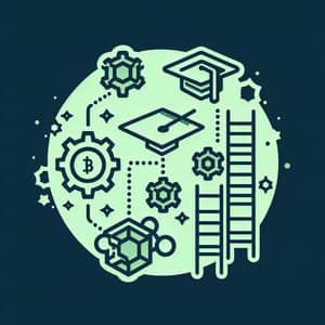 Blockchain for Education & Career Development Icon