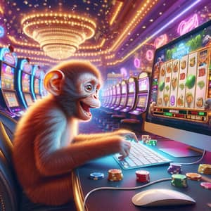 Playful Monkey in Casino: Digital Gaming Fun