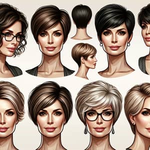 Modern Short Hairstyles for Square Faces Over 45