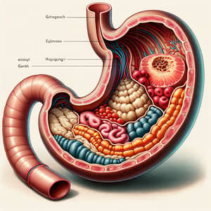 Cross-Sectional View of the Stomach