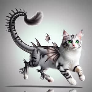 Cat Dragon Hybrid: Unique Cross-Species Creature for Adoption