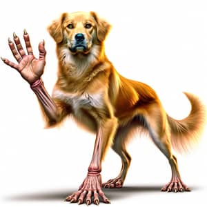 Fascinating Canine with Human-Like Hands | Rare Breed Standing Playfully