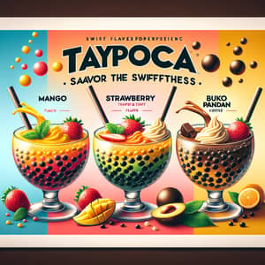 Taypioca: Savor the Swiftness with Mango, Strawberry, Buko Pandan & Coffee Flavors