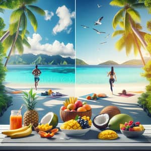 Transform Your Health in Tropical Paradise: Fruits, Yoga, Jogging