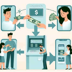 Money Transfer | Recharge, Exchange - Illustration Process
