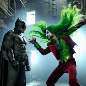Superhero Victor vs Dagestani Joker in Urban Showdown