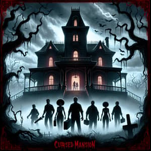 Cursed Mansion - Chilling Horror Video Game Cover
