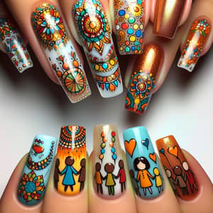 Harmony Day Nail Art Designs - Cultural Unity & Peace Inspirations