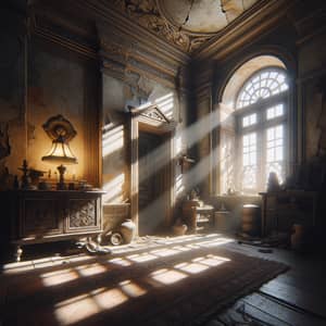 Old Room Illuminated with Soft Light and Natural Colors
