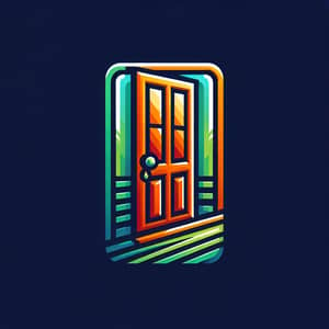 Doors Pro: Quality Doors in Green & Orange | Company Logo